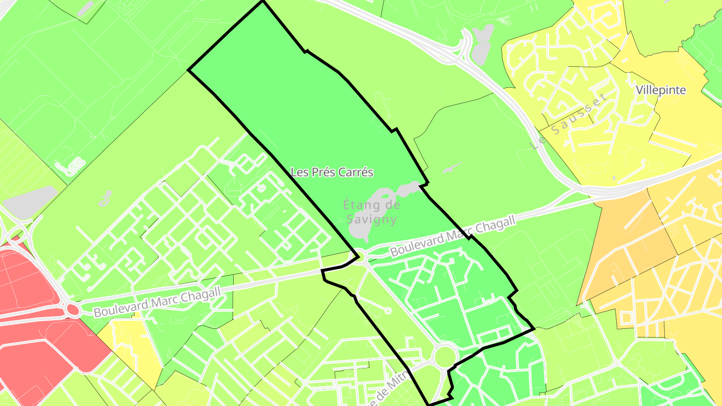 Carte des prix de l'immobilier Gros Saule
