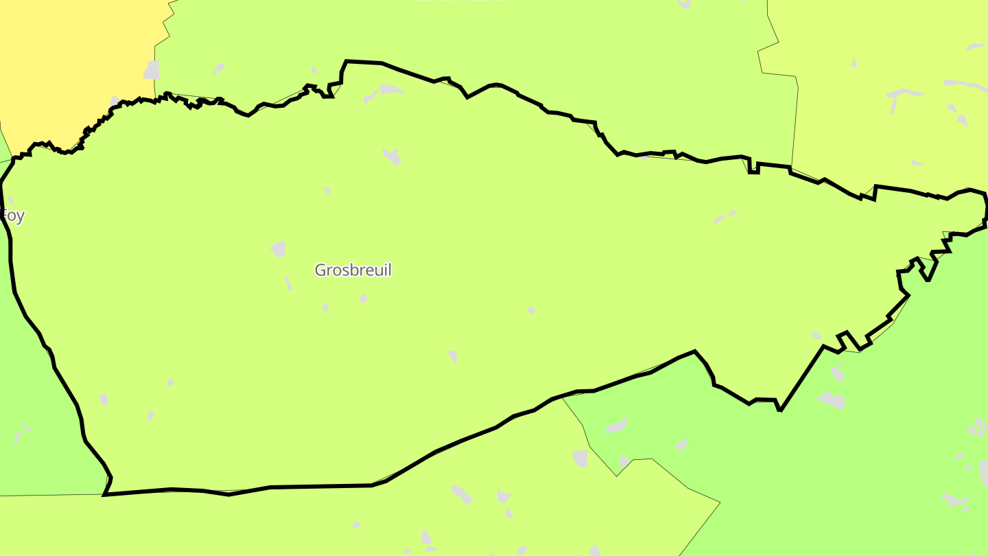 Carte des prix de l'immobilier Grosbreuil