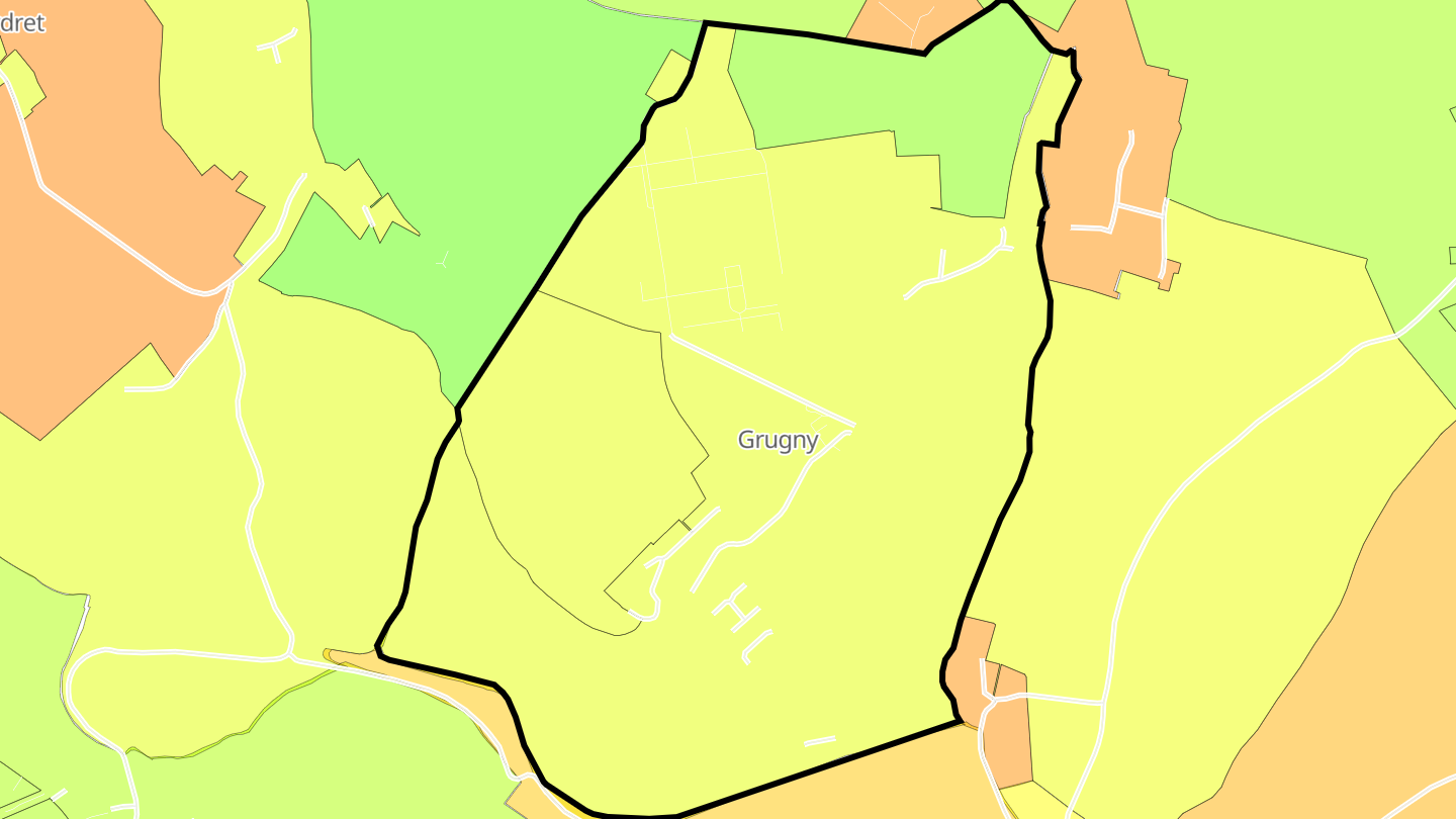 Carte des prix de l'immobilier Grugny