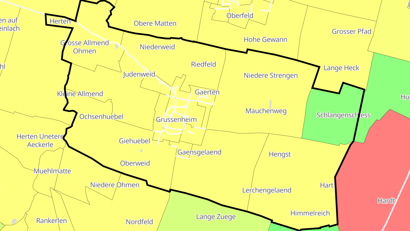 Carte des prix de l'immobilier Grussenheim