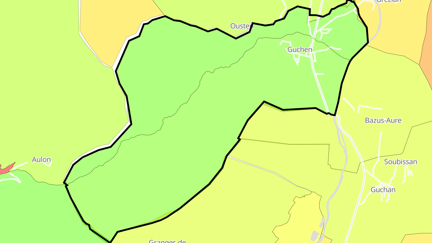 Carte des prix de l'immobilier Guchen