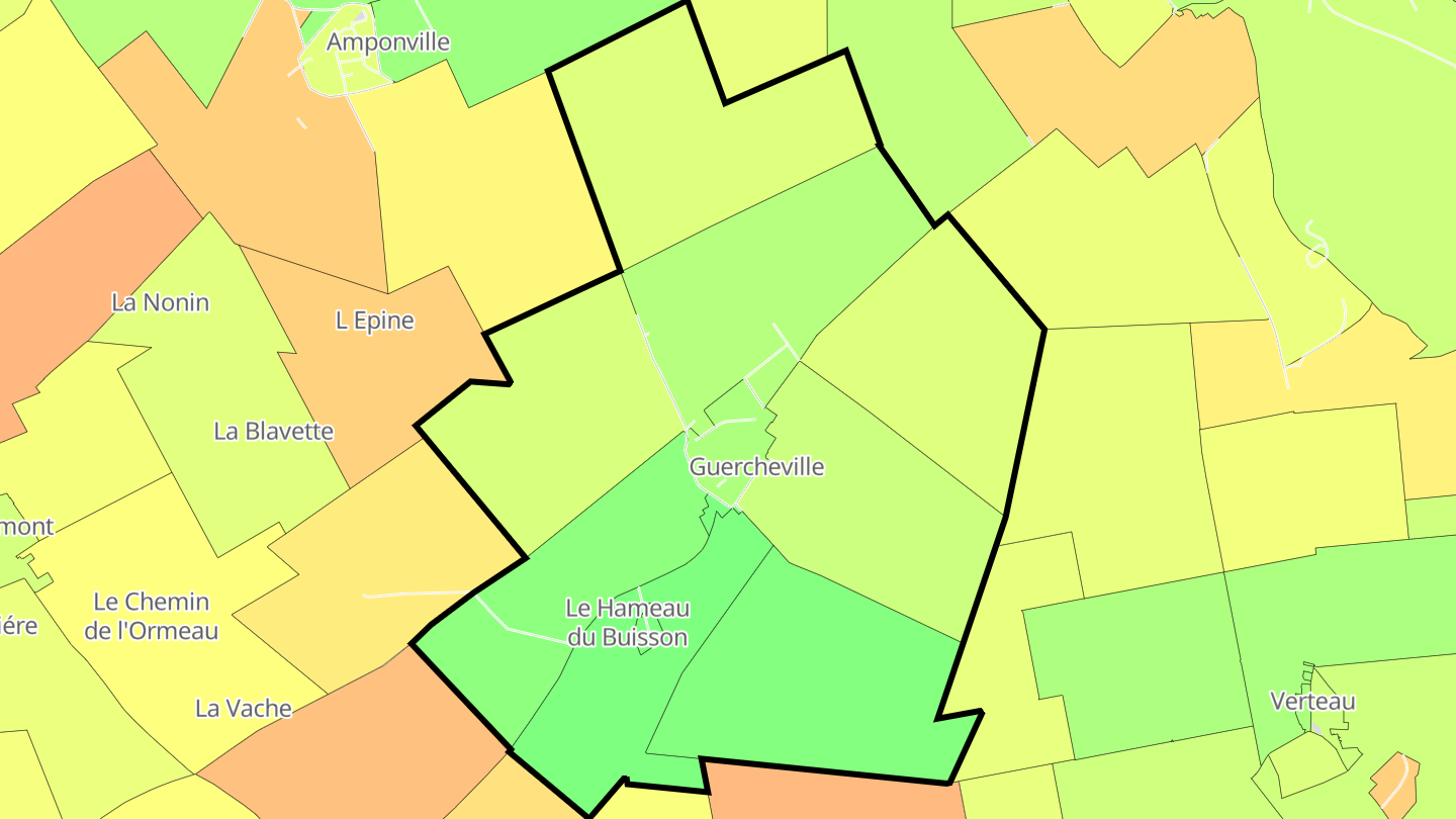 Carte des prix de l'immobilier Guercheville