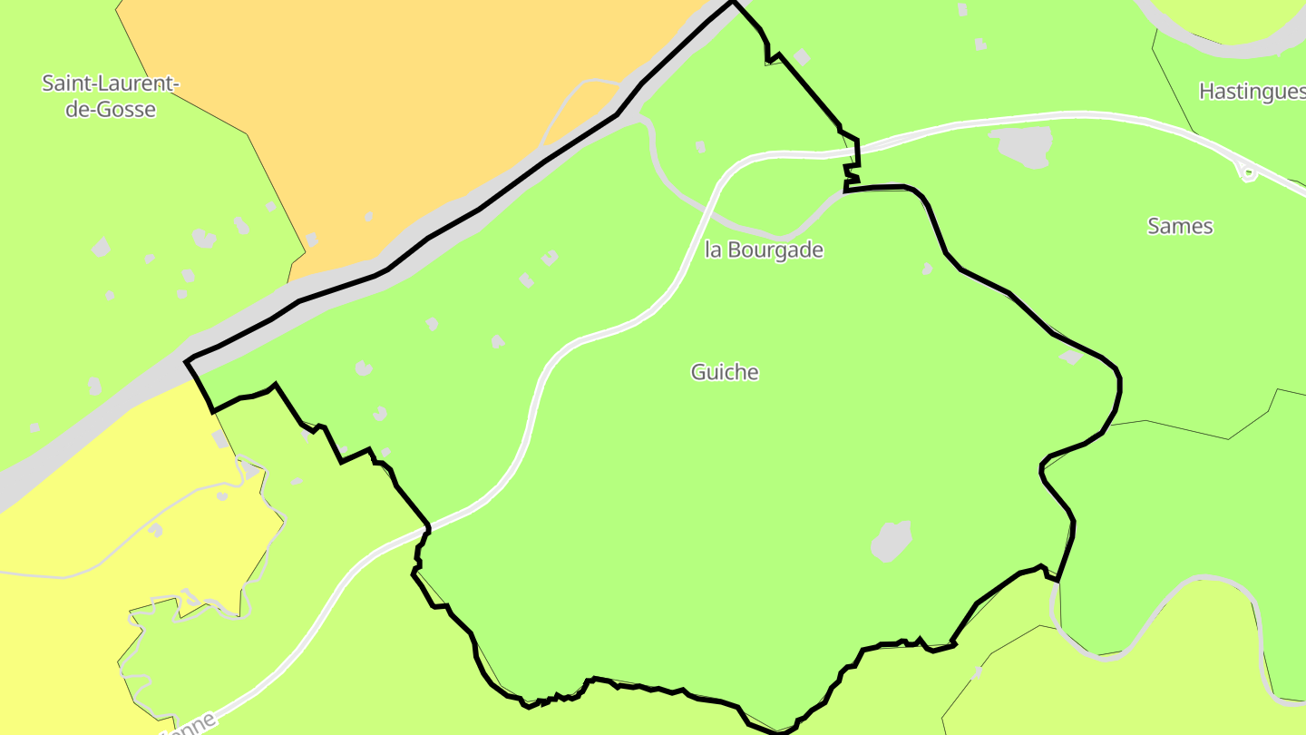 Carte des prix de l'immobilier Guiche