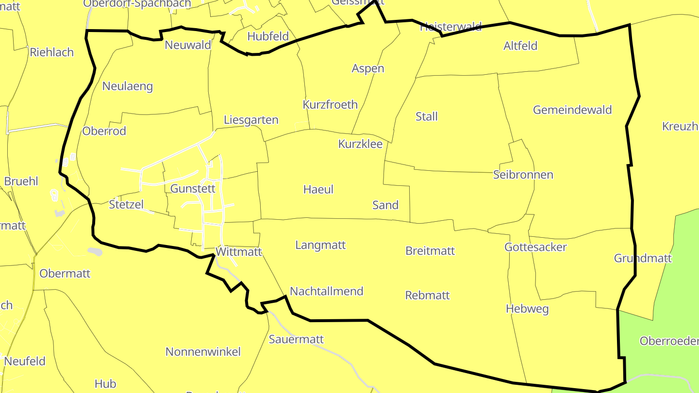 Carte des prix de l'immobilier Gunstett