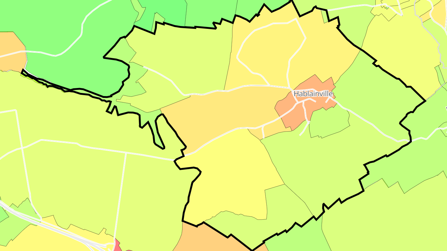 Carte des prix de l'immobilier Hablainville