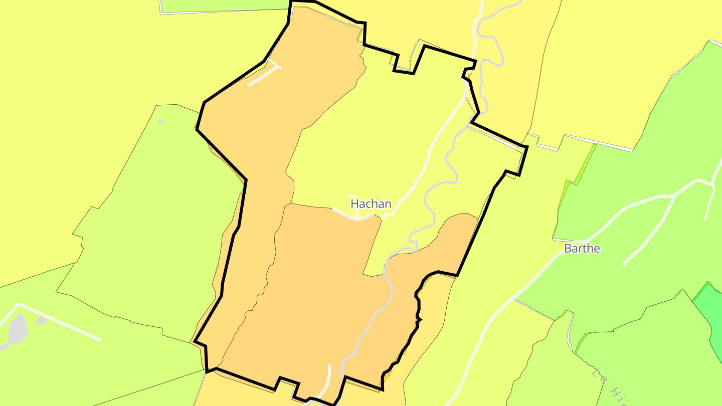 Carte des prix de l'immobilier Hachan