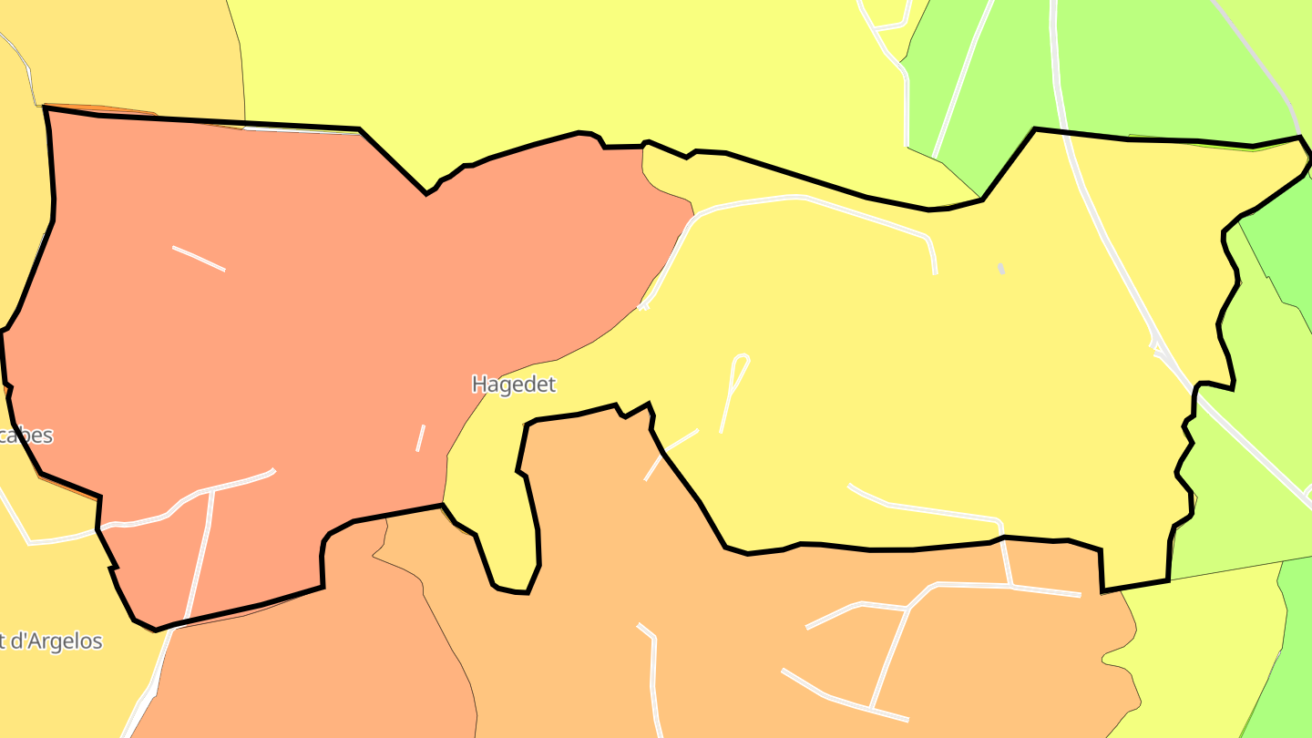 Carte des prix de l'immobilier Hagedet