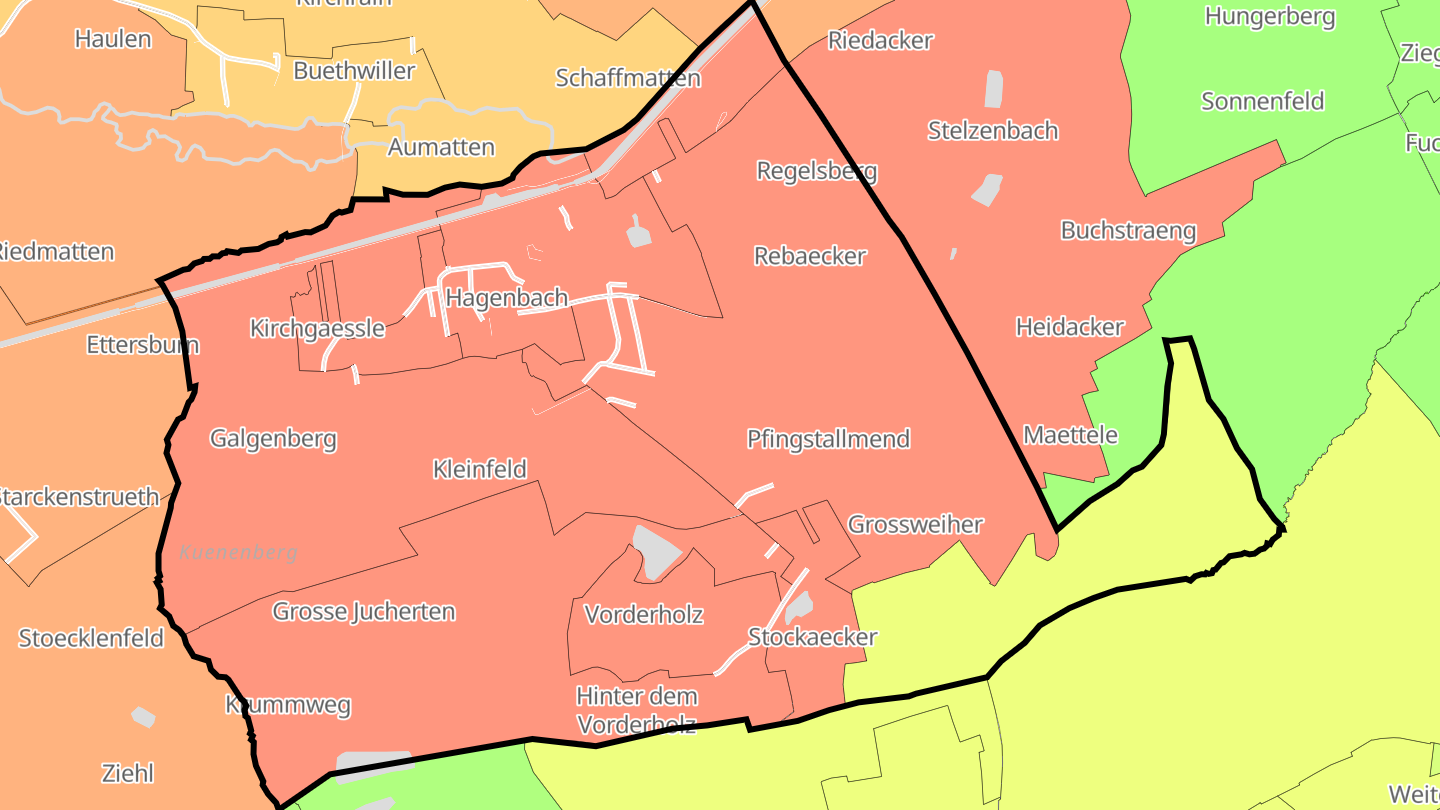 Carte des prix de l'immobilier Hagenbach