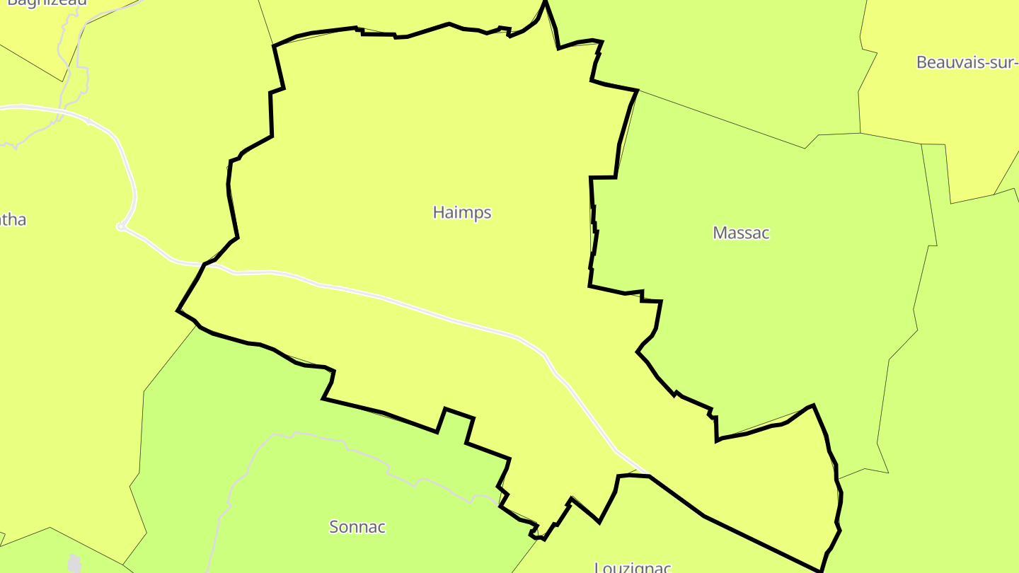 Carte des prix de l'immobilier Haimps