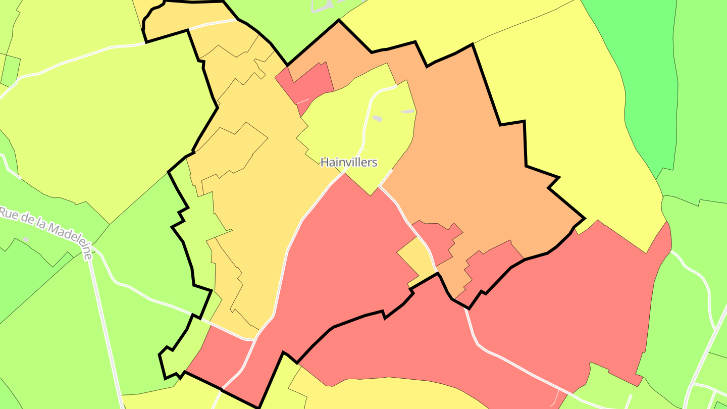 Carte des prix de l'immobilier Hainvillers