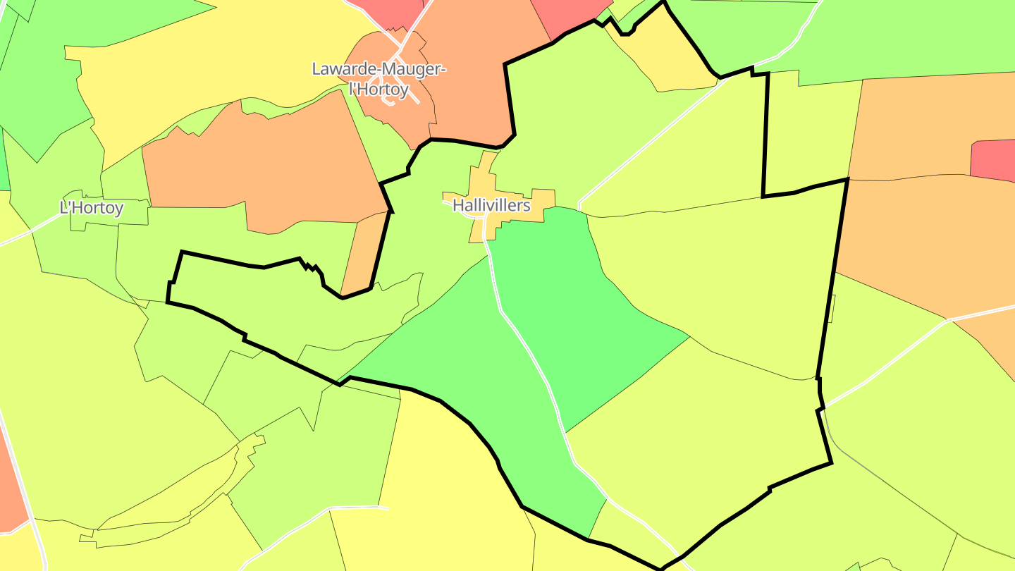 Carte des prix de l'immobilier Hallivillers