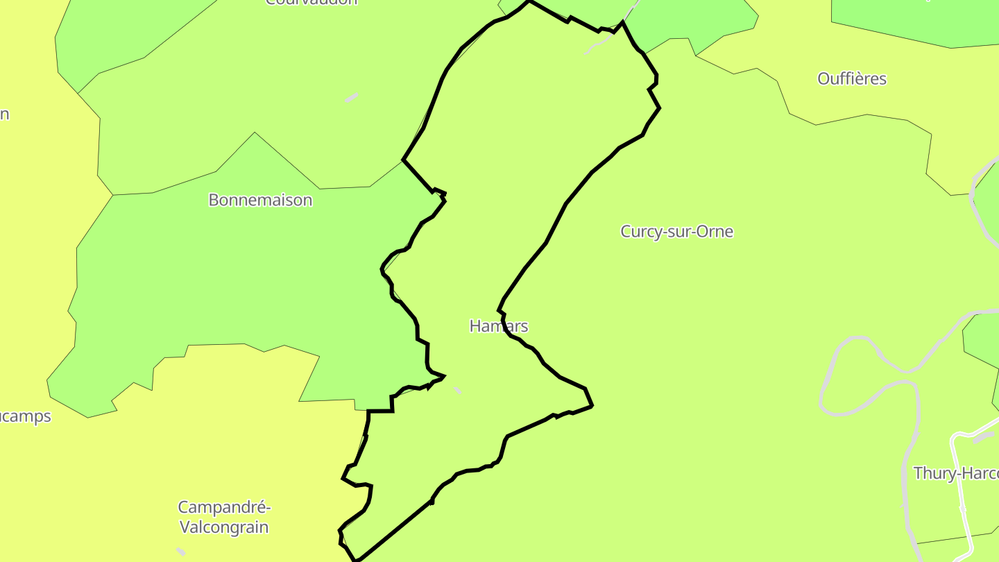 Carte des prix de l'immobilier Hamars