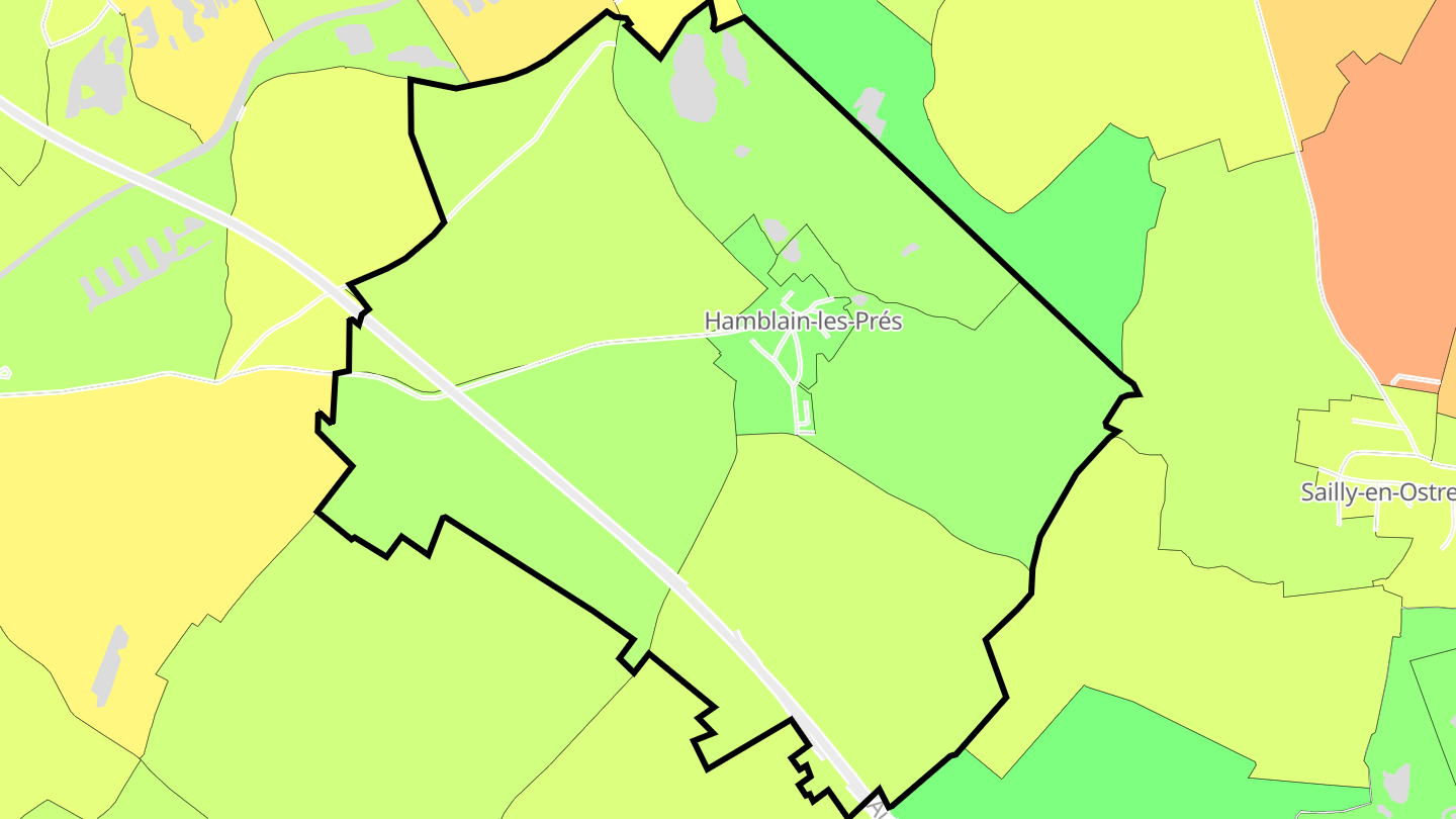 Carte des prix de l'immobilier Hamblain-les-Prés