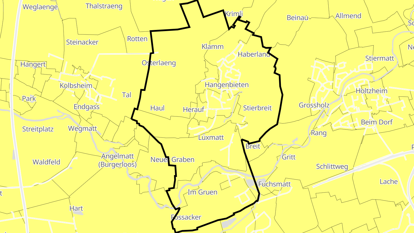 Carte des prix de l'immobilier Hangenbieten