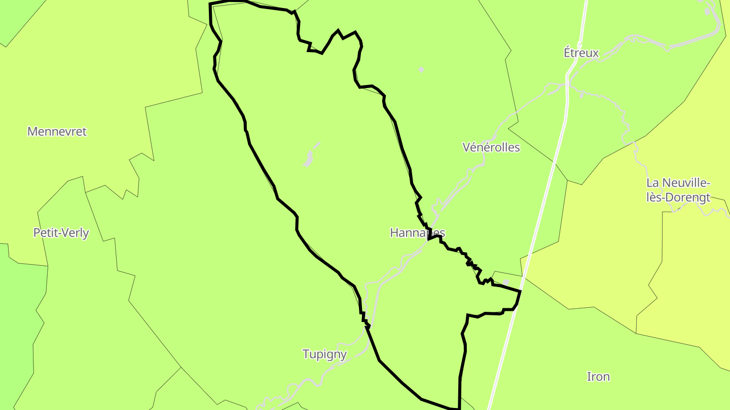 Carte des prix de l'immobilier Hannapes