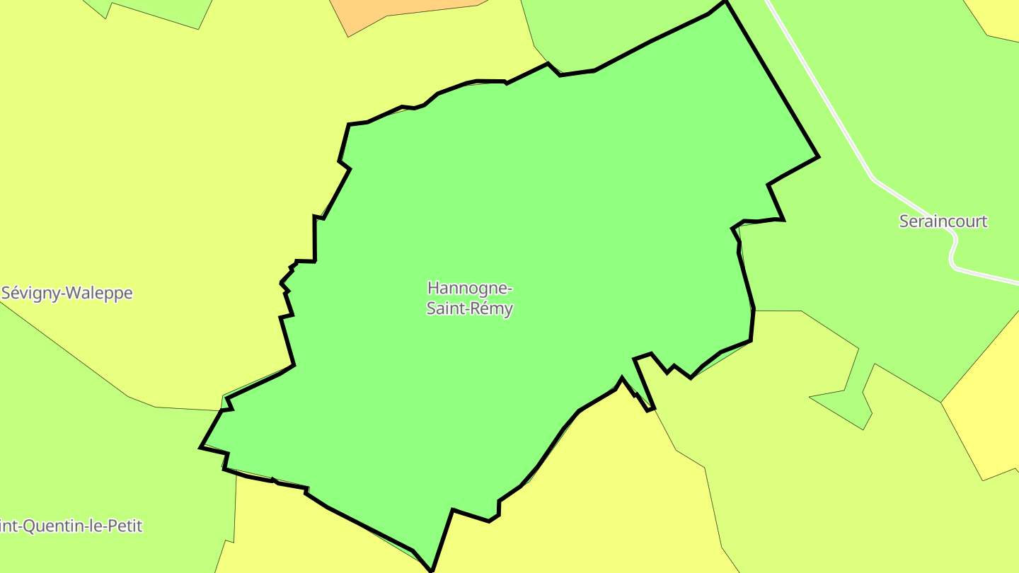Carte des prix de l'immobilier Hannogne-Saint-Rémy