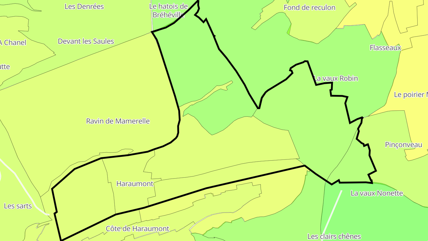 Carte des prix de l'immobilier Haraumont