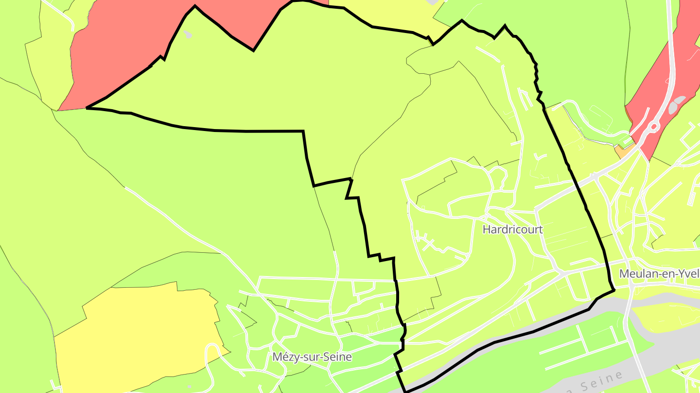 Carte des prix de l'immobilier Hardricourt