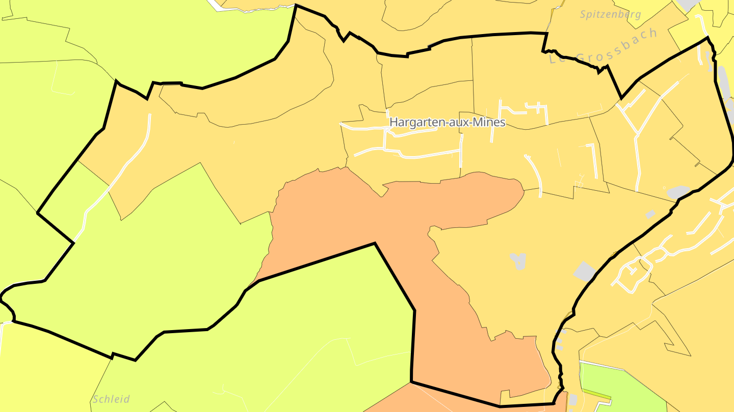 Carte des prix de l'immobilier Hargarten-aux-Mines