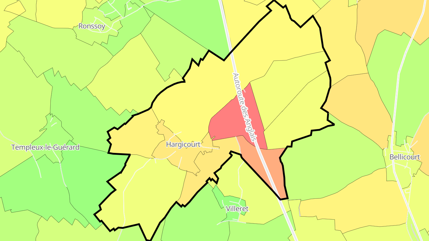 Carte des prix de l'immobilier Hargicourt