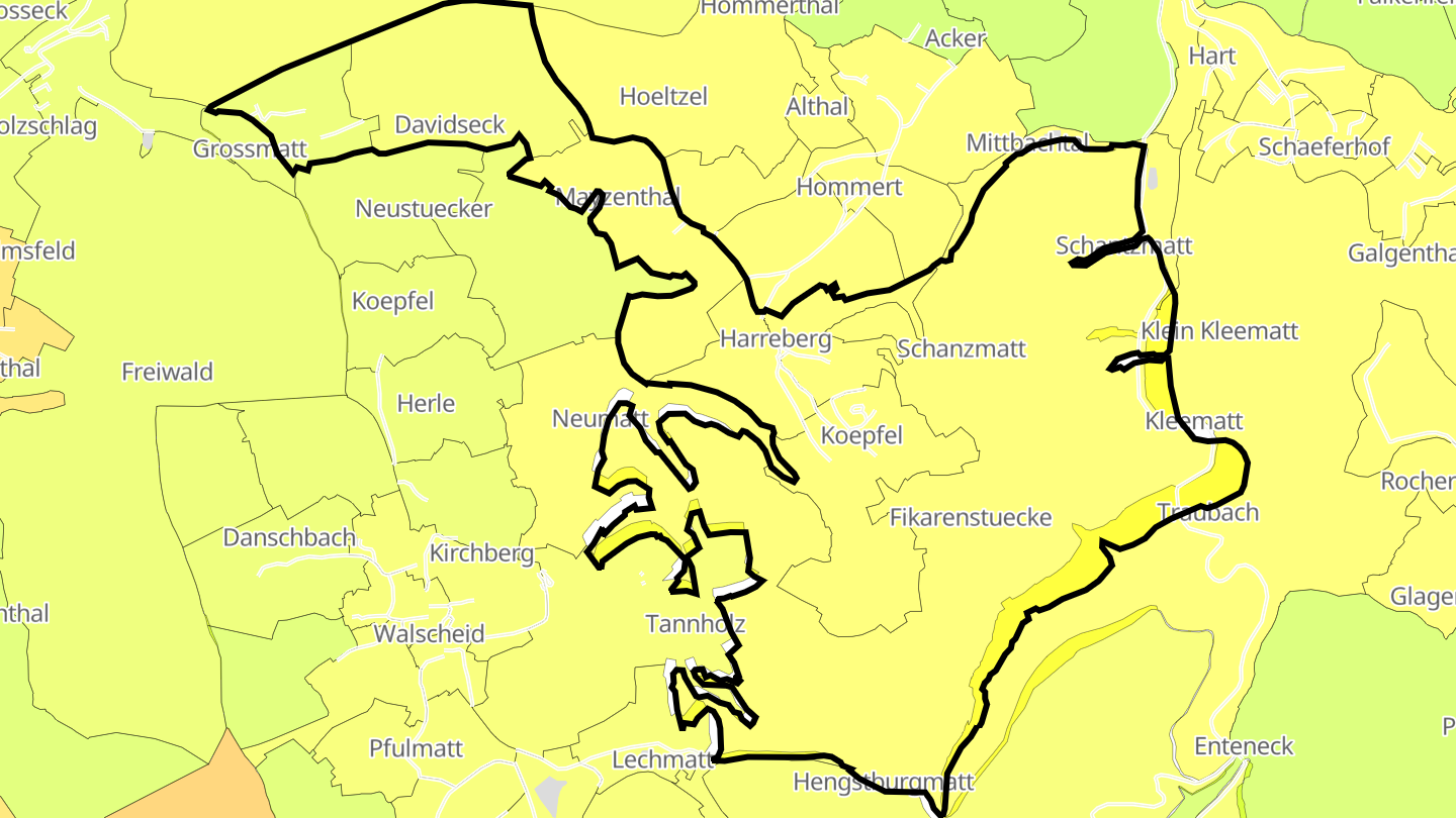 Carte des prix de l'immobilier Harreberg