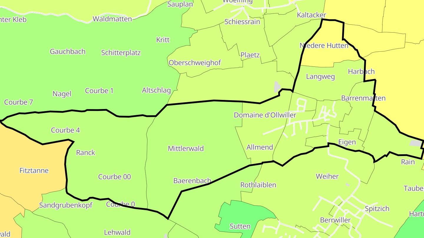 Carte des prix de l'immobilier Hartmannswiller