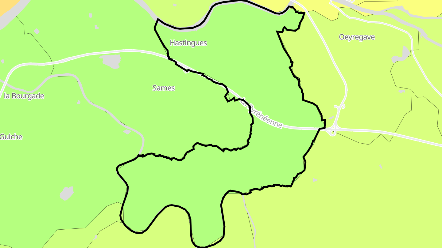 Carte des prix de l'immobilier Hastingues