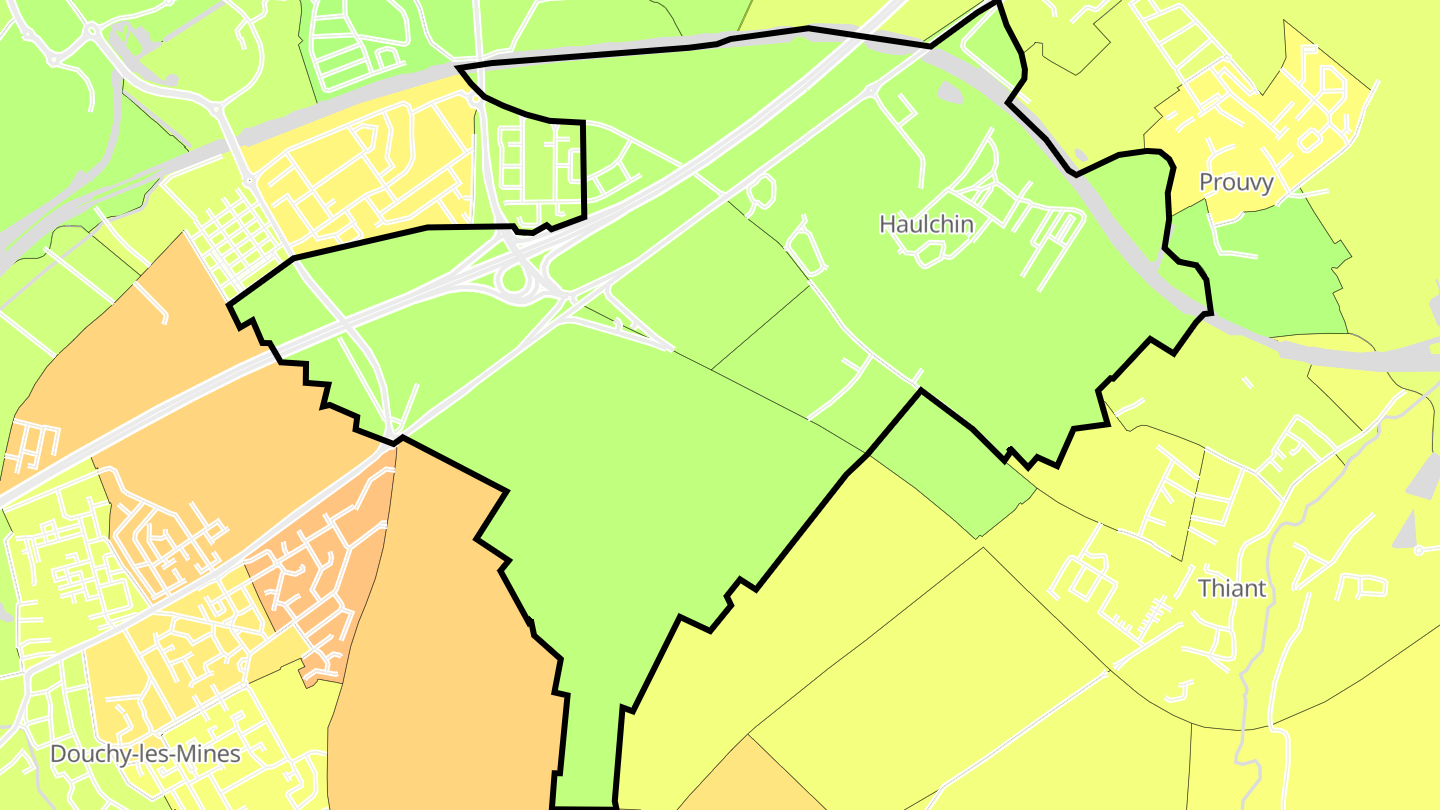 Carte des prix de l'immobilier Haulchin
