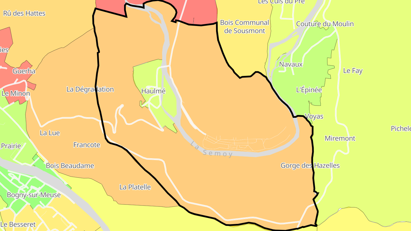 Carte des prix de l'immobilier Haulmé