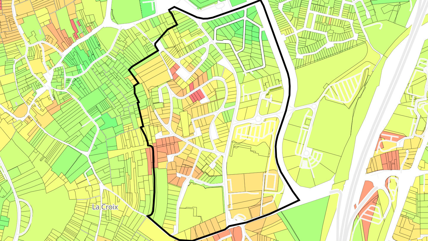 Carte des prix de l'immobilier Haut de Penoy Haut de Crévic Parc Fleuri