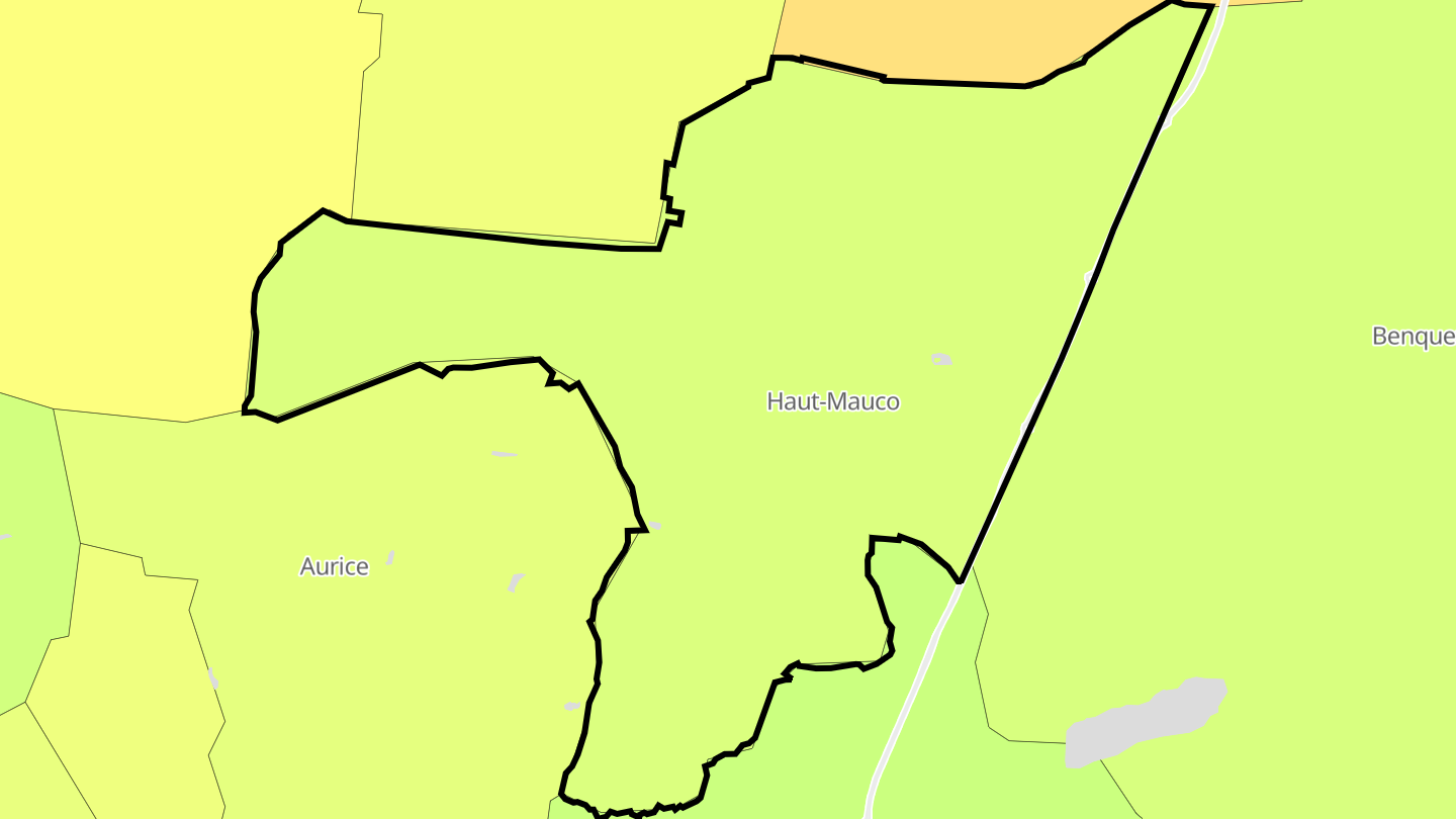 Carte des prix de l'immobilier Haut-Mauco