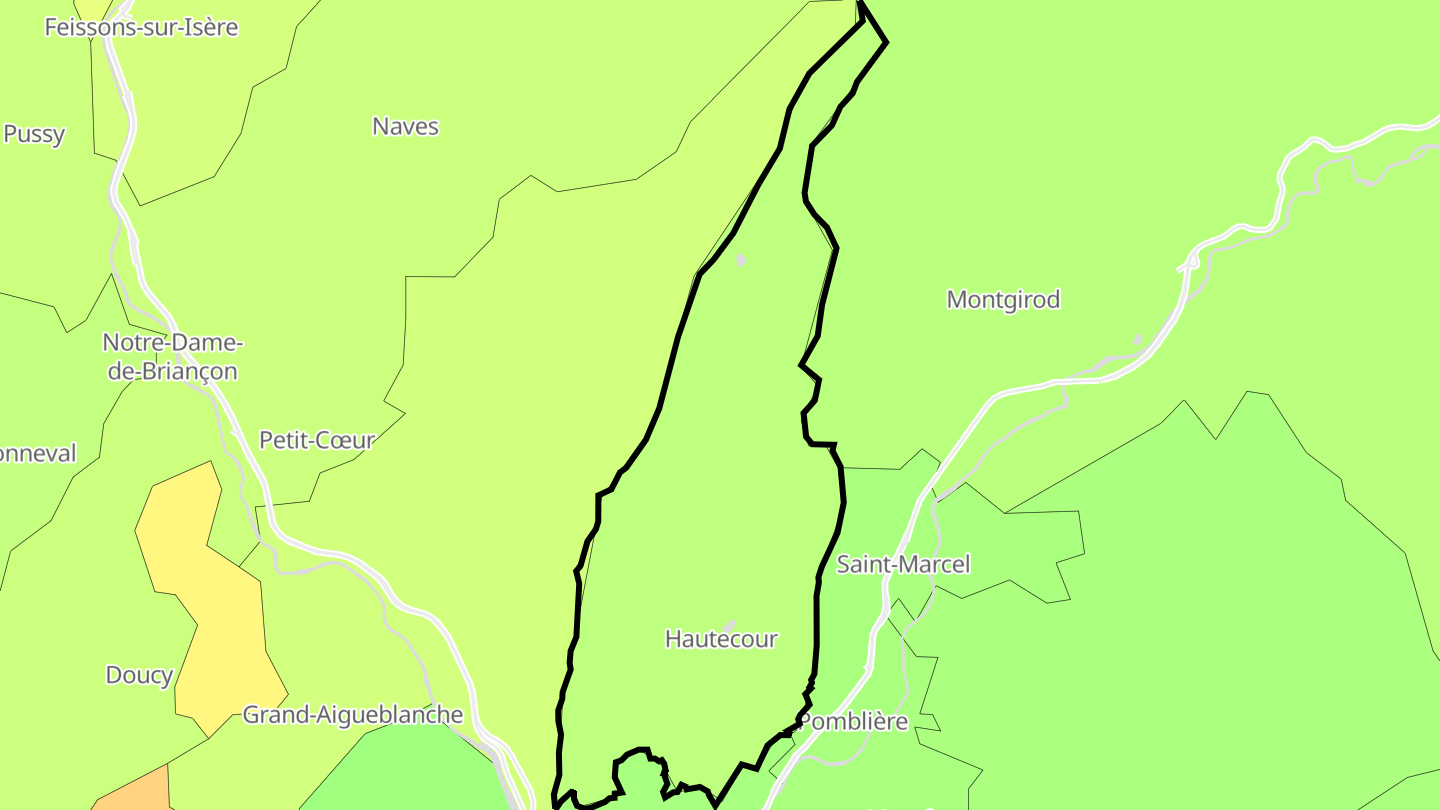 Carte des prix de l'immobilier Hautecour