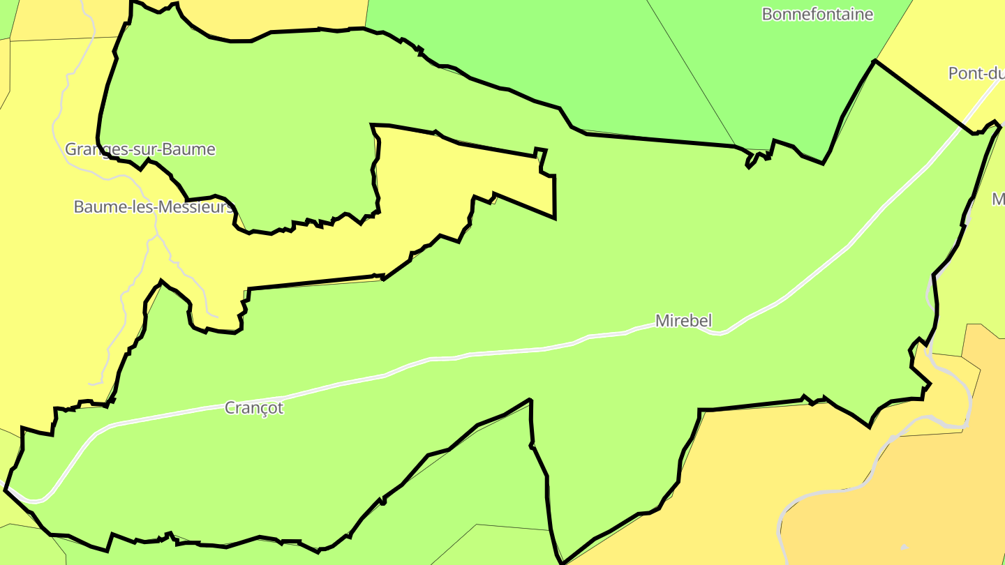 Carte des prix de l'immobilier Hauteroche