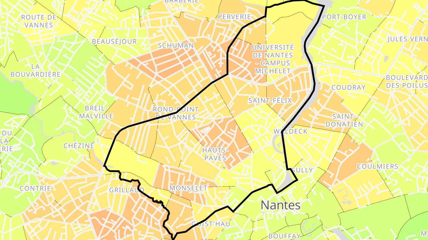 Carte des prix de l'immobilier Hauts-Pavés - Saint-Félix