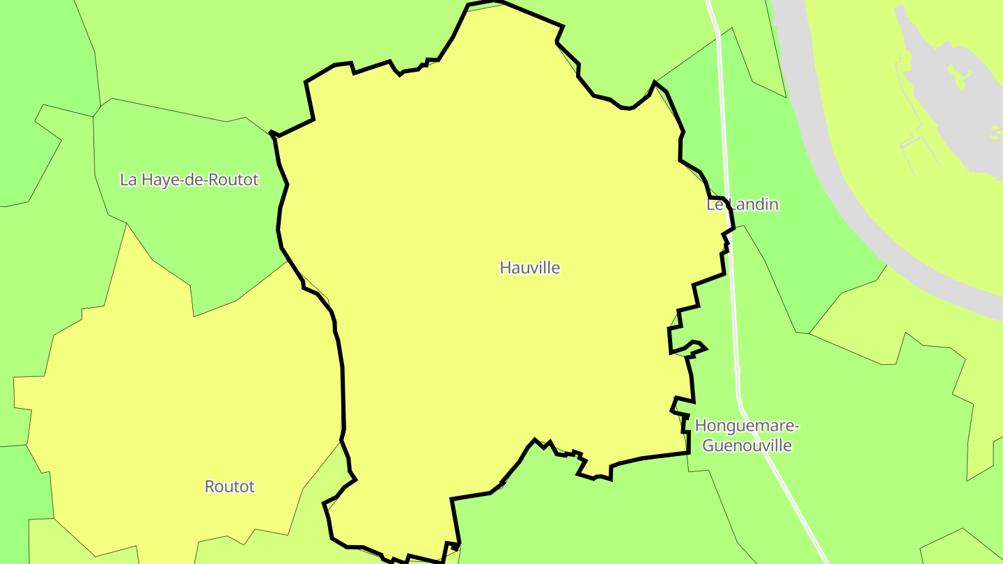 Carte des prix de l'immobilier Hauville