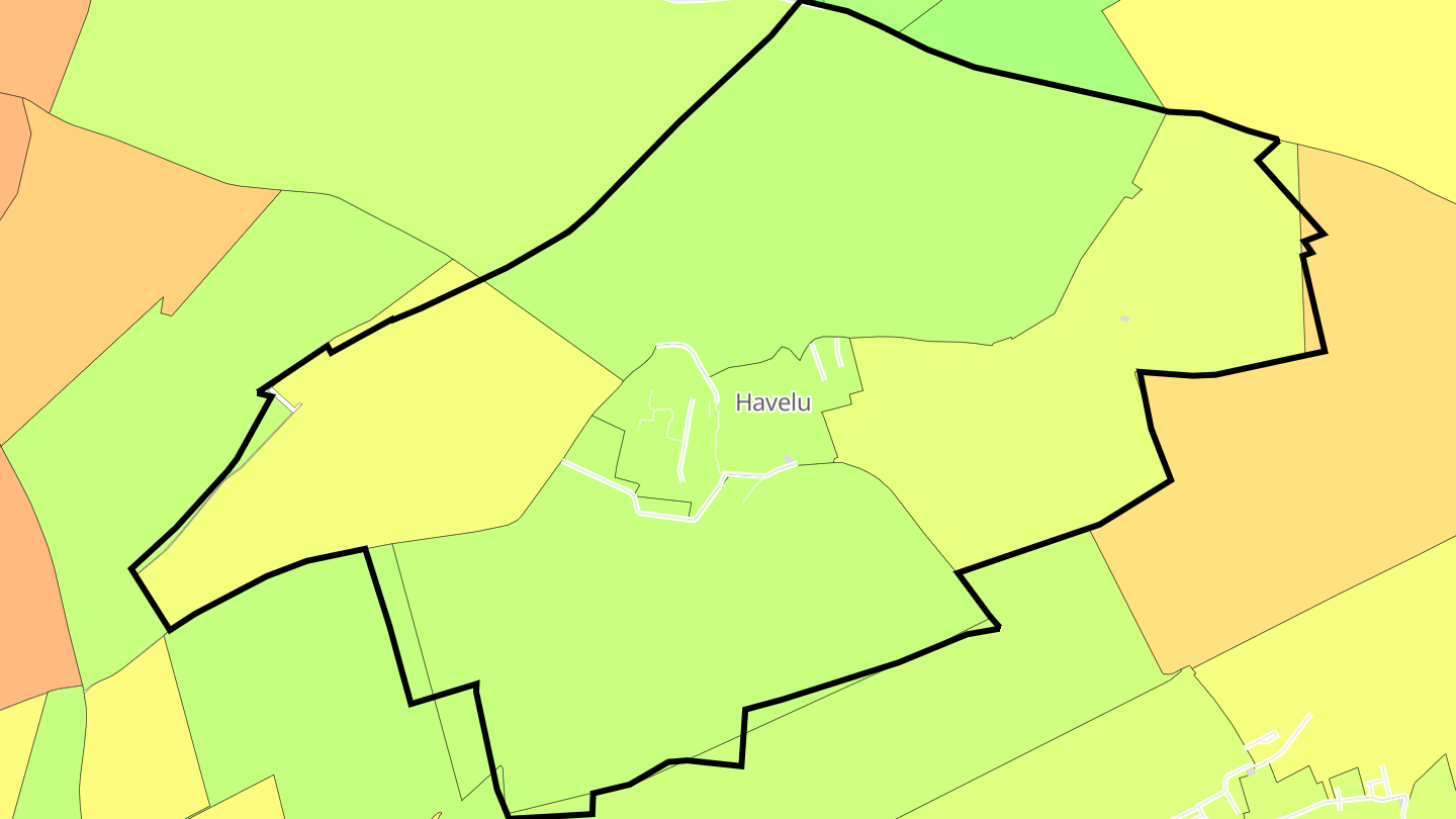 Carte des prix de l'immobilier Havelu