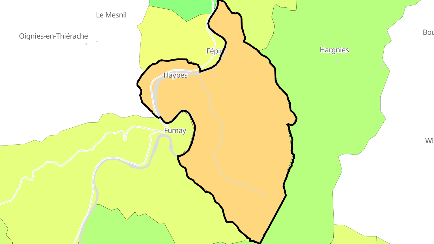 Carte des prix de l'immobilier Haybes