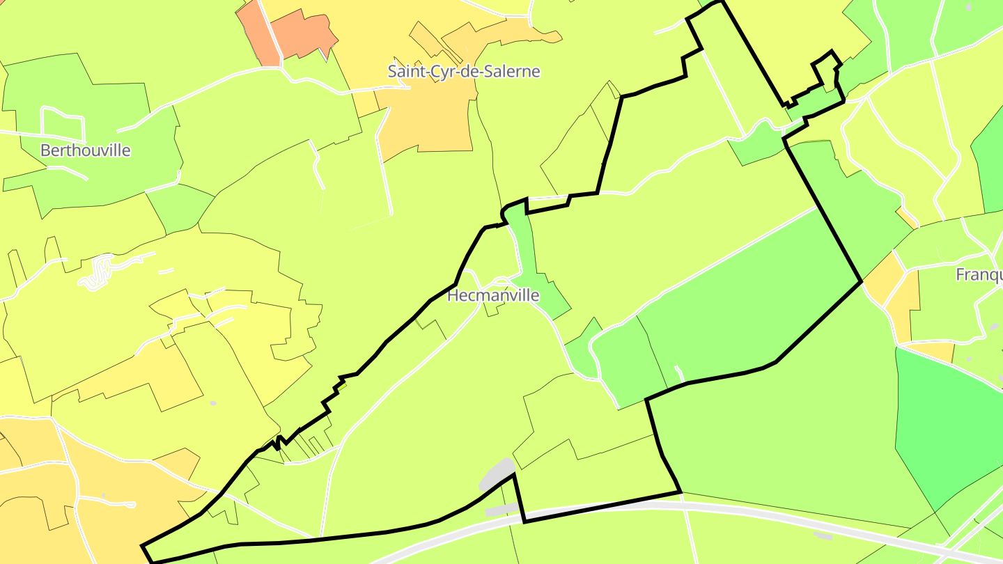 Carte des prix de l'immobilier Hecmanville