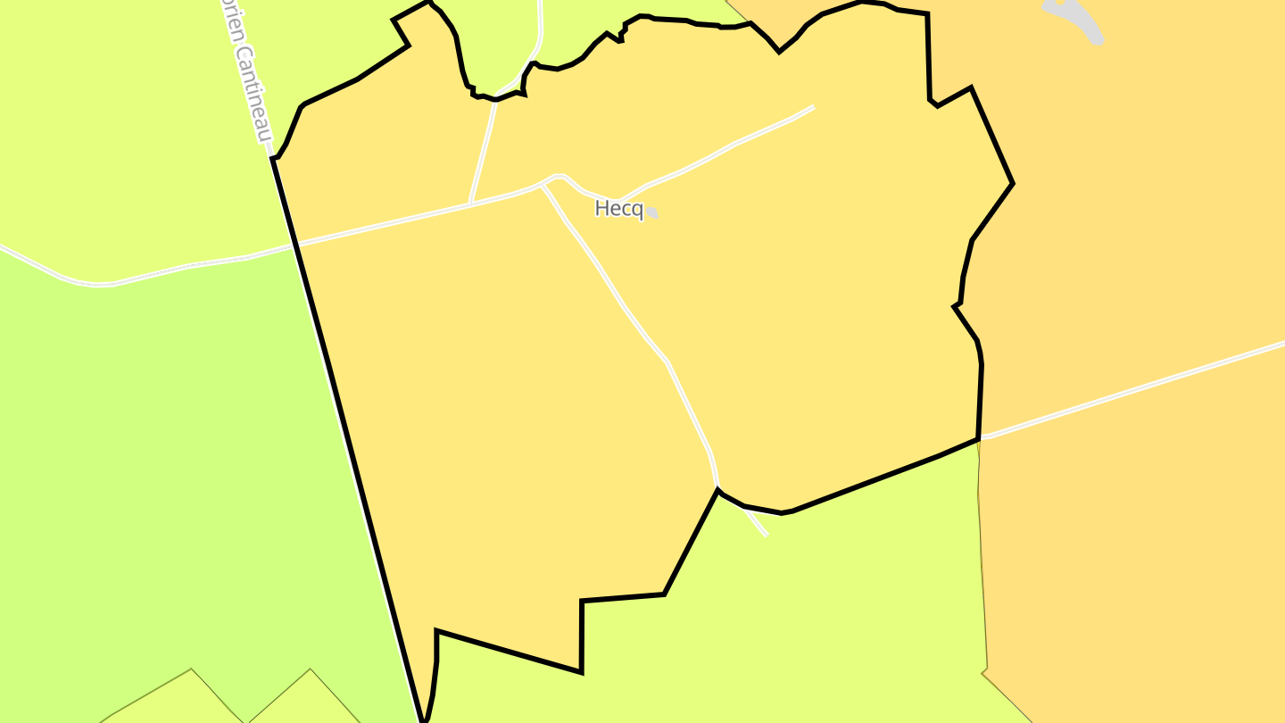 Carte des prix de l'immobilier Hecq