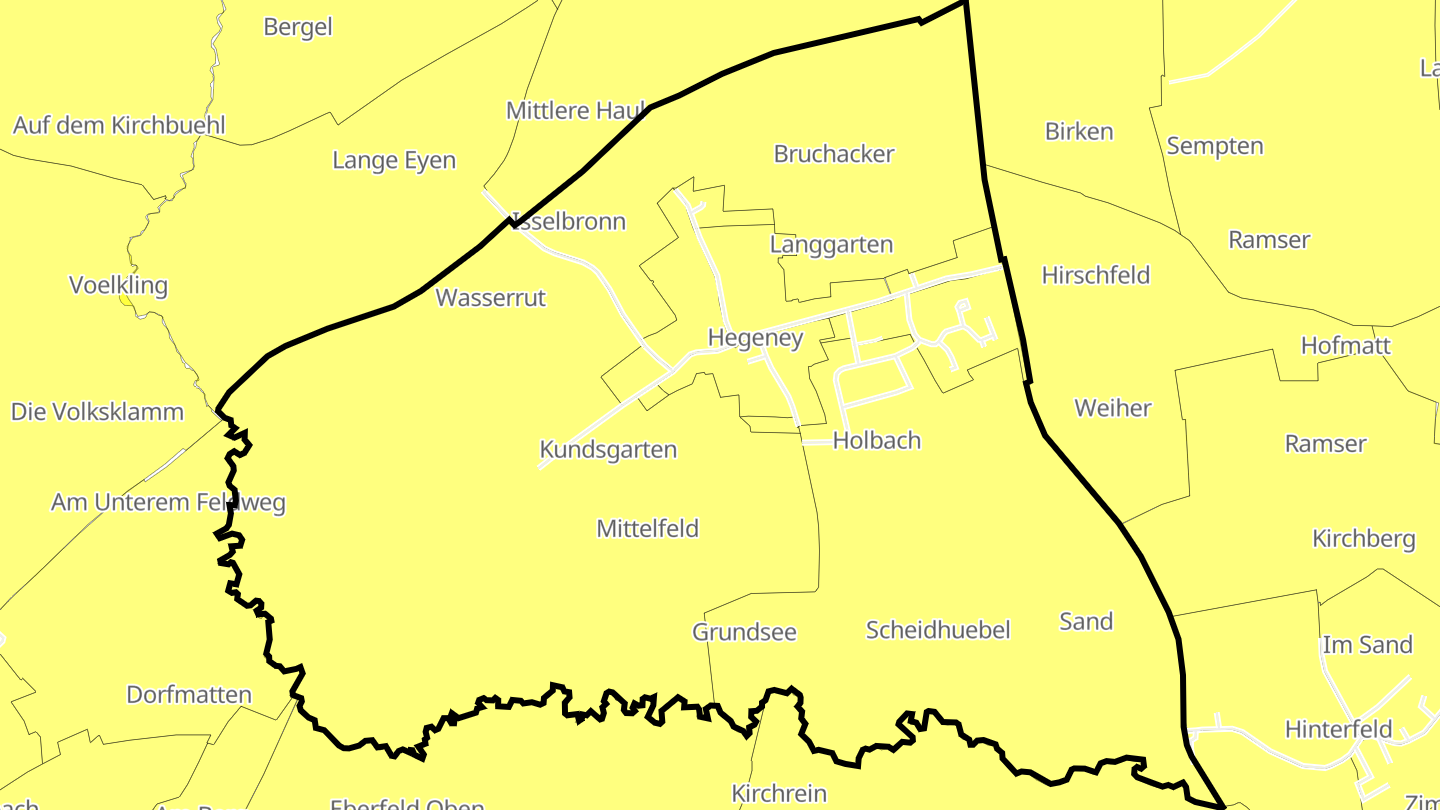 Carte des prix de l'immobilier Hegeney