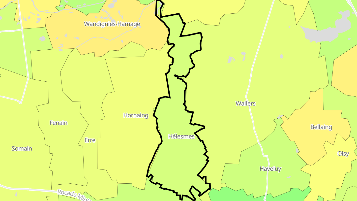 Carte des prix de l'immobilier Hélesmes