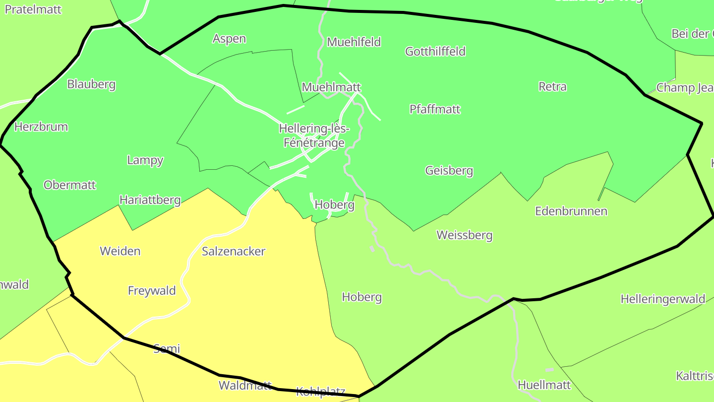 Carte des prix de l'immobilier Hellering-lès-Fénétrange