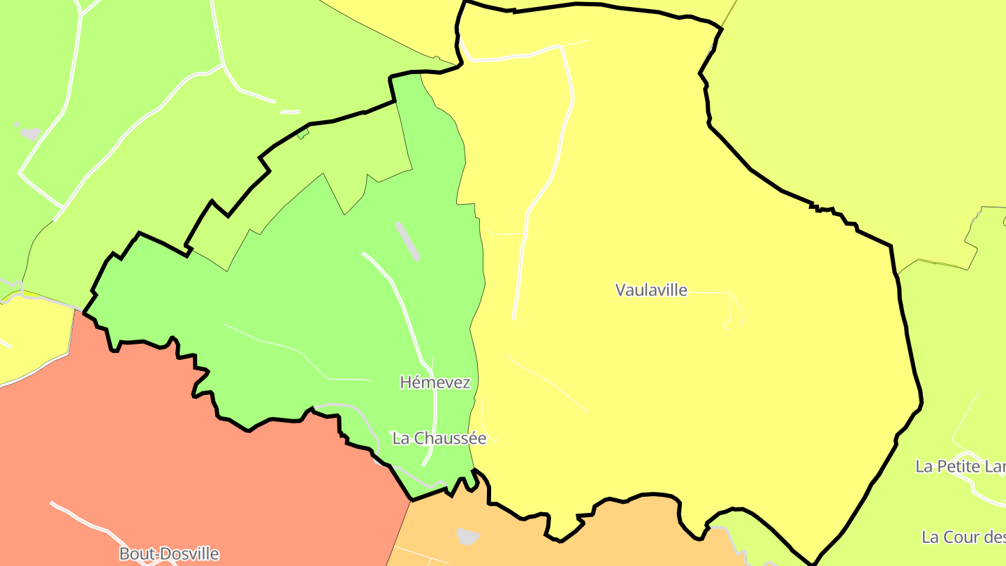 Carte des prix de l'immobilier Hémevez