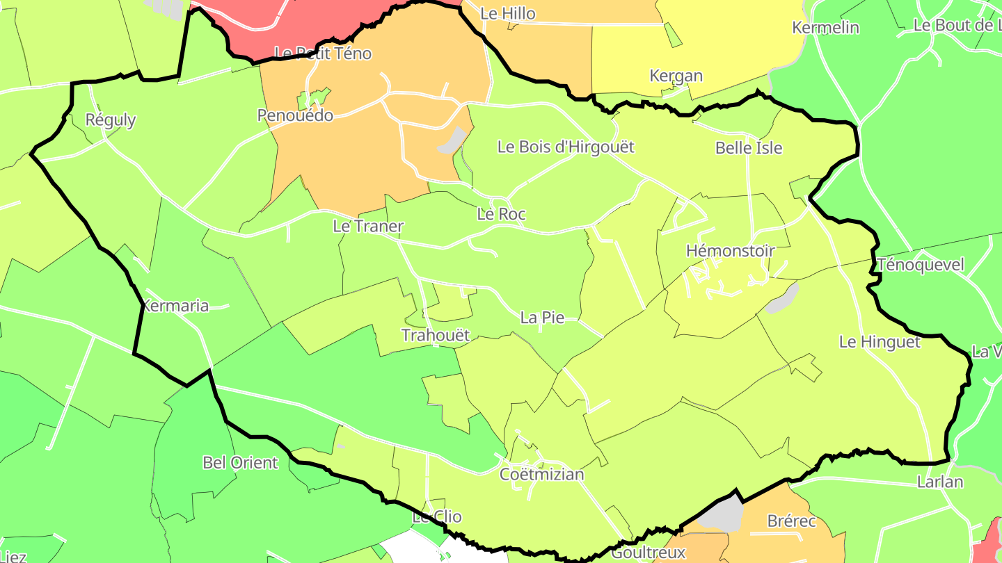 Carte des prix de l'immobilier Hémonstoir