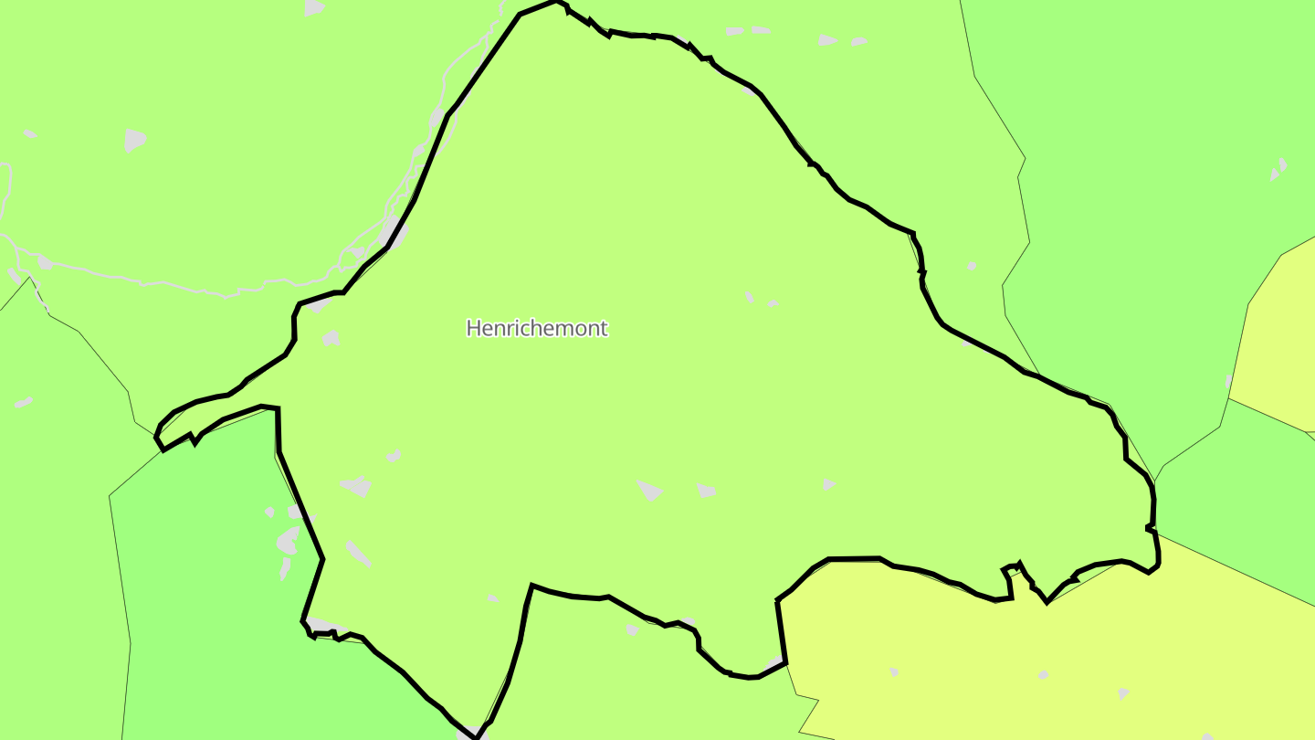 Carte des prix de l'immobilier Henrichemont