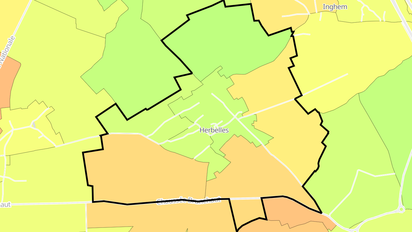 Carte des prix de l'immobilier Herbelles