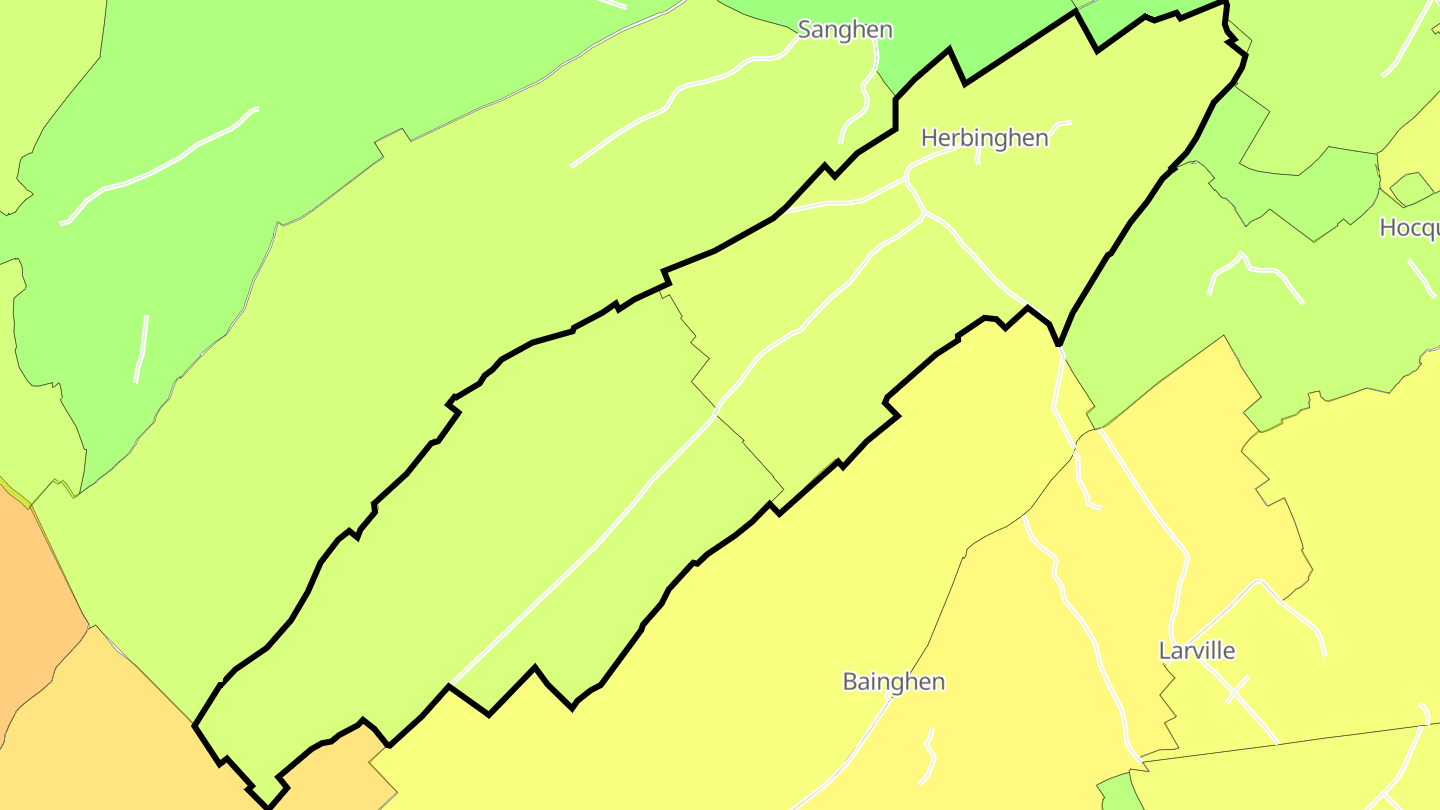 Carte des prix de l'immobilier Herbinghen