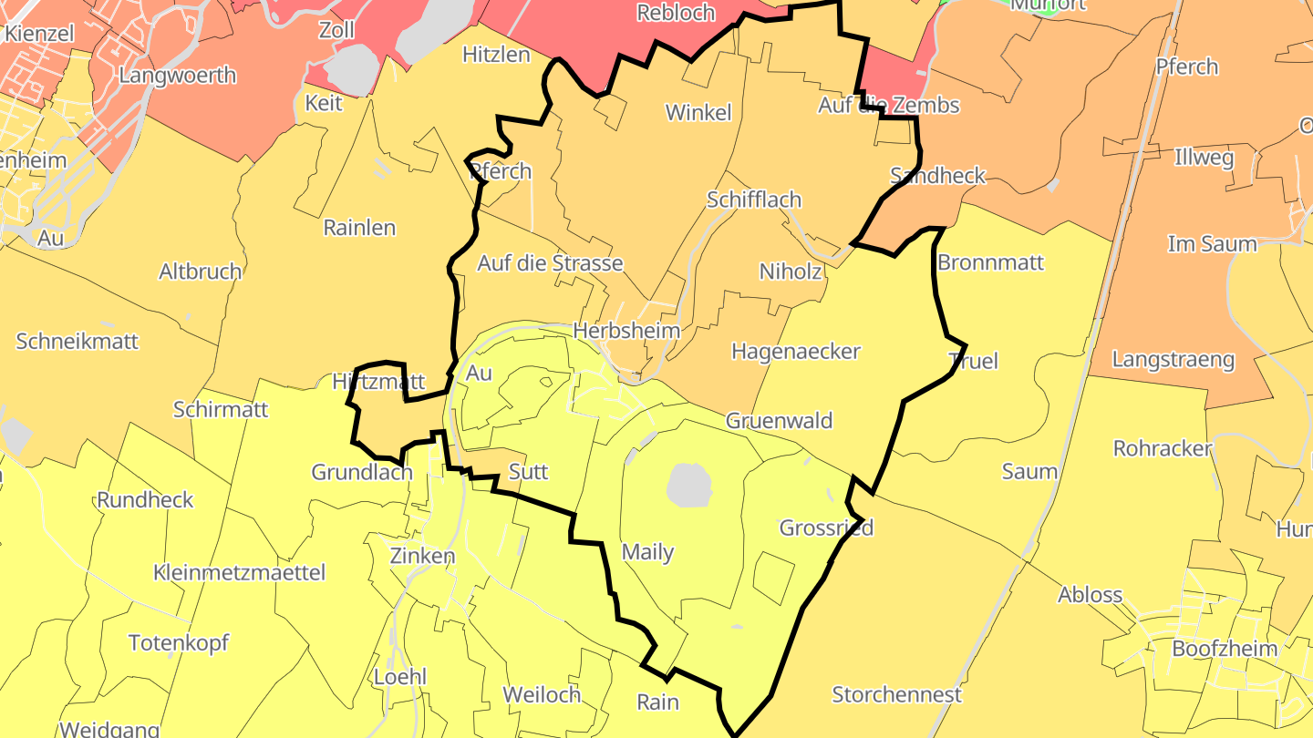 Carte des prix de l'immobilier Herbsheim