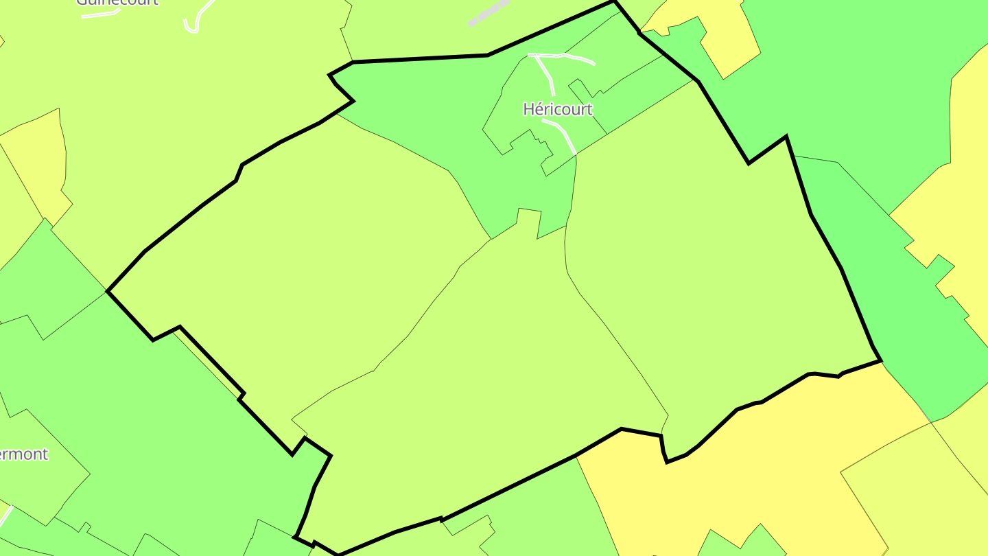 Carte des prix de l'immobilier Héricourt