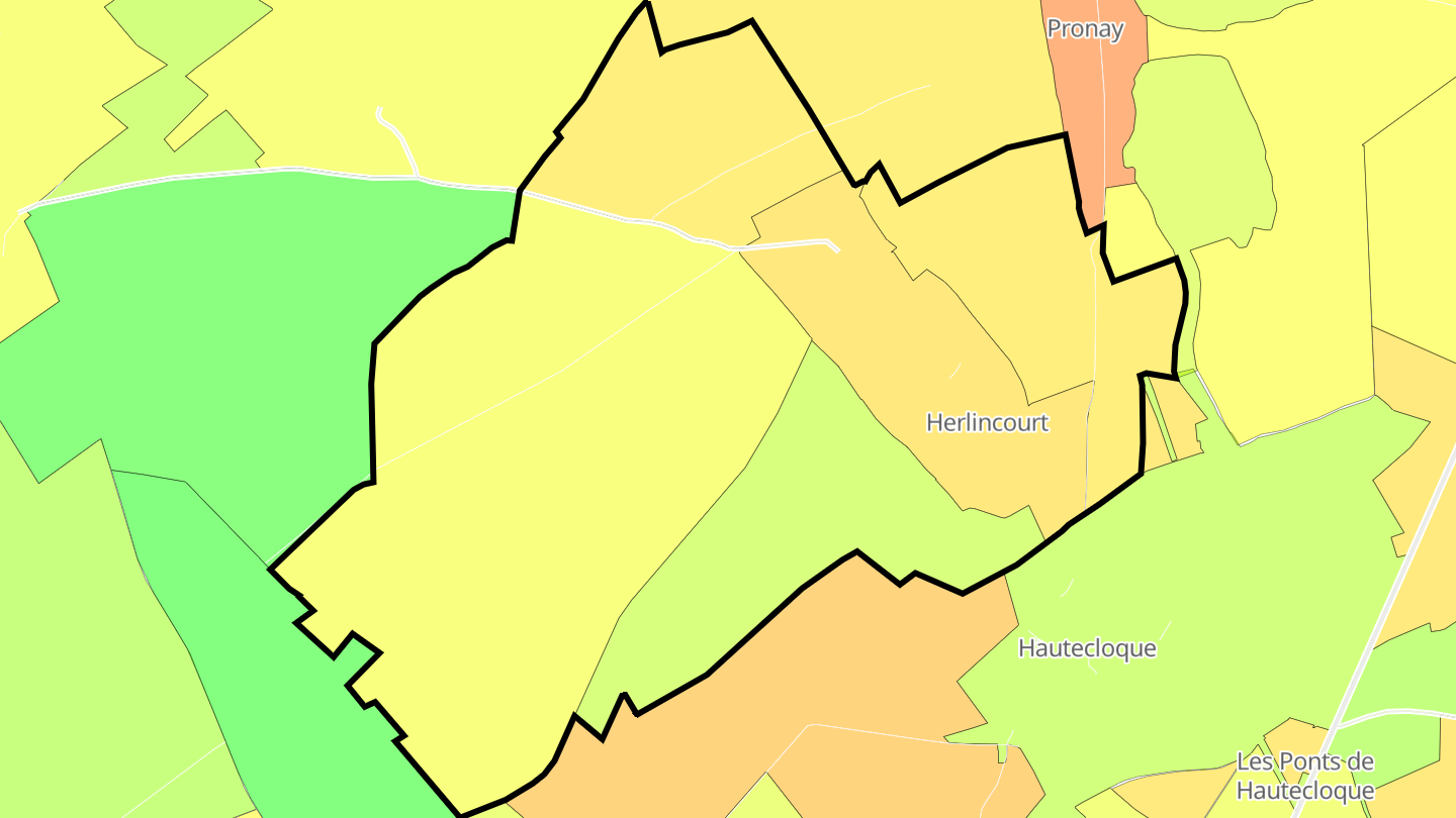 Carte des prix de l'immobilier Herlincourt